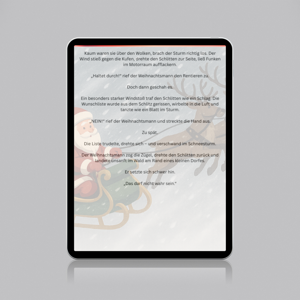 Die Nacht, in der der Weihnachtsmann seine Liste verlor – Magische Weihnachtsgeschichte für Kinder (E-Book)