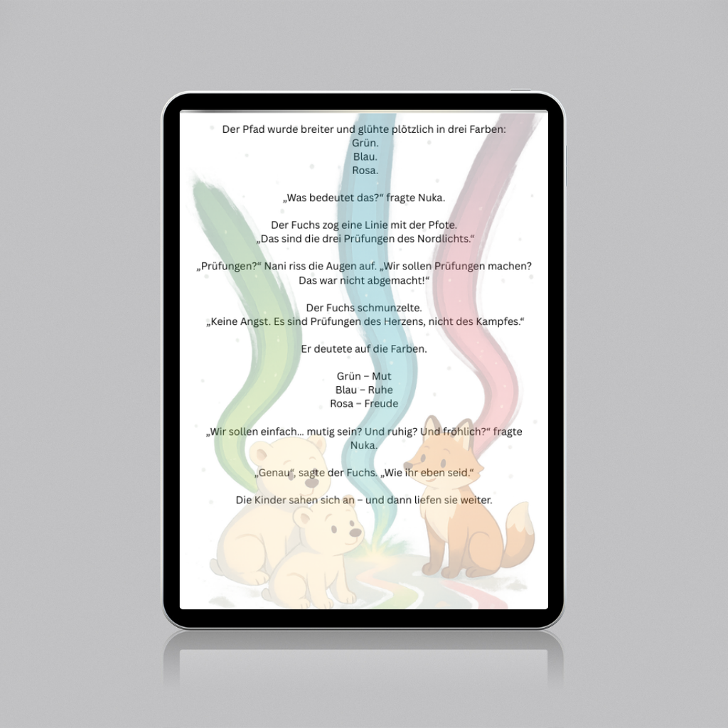 Der Pfad aus Licht – Magisches Winterabenteuer für Kinder | Mut, Fantasie & Nordlichter (E-Book)