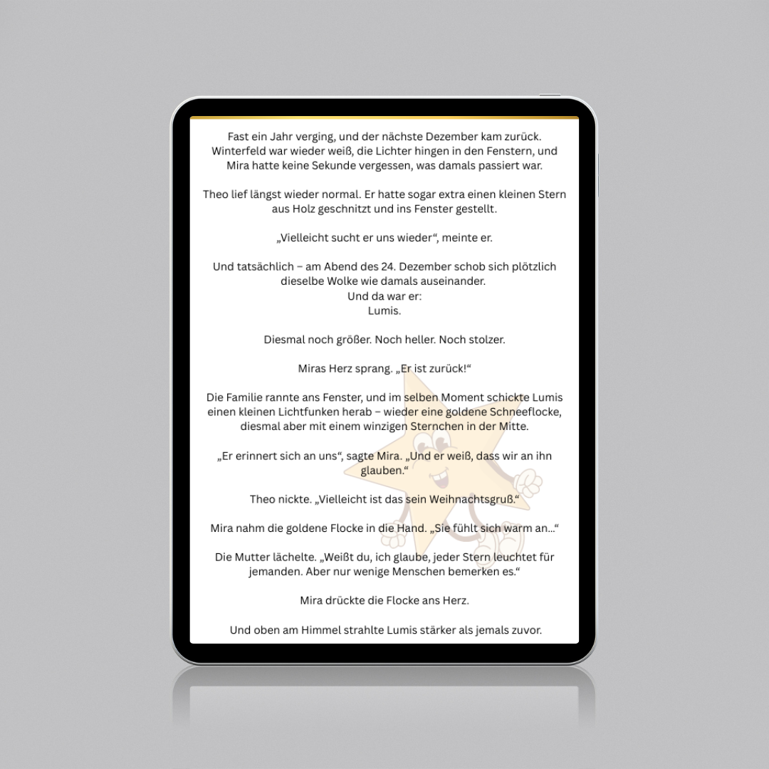 Der mutige Stern – Weihnachtsgeschichte für Kinder | Mut, Freundschaft & liebevolles Vorlesen (E-Book)