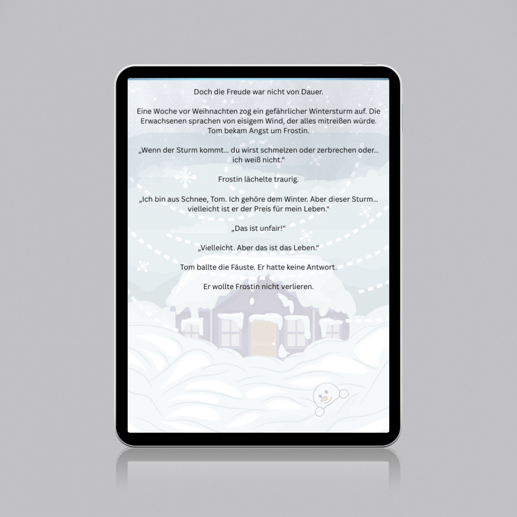 Der Schneemann, der sein Herz fand – Warmherzige Wintergeschichte für Kinder (E-Book)